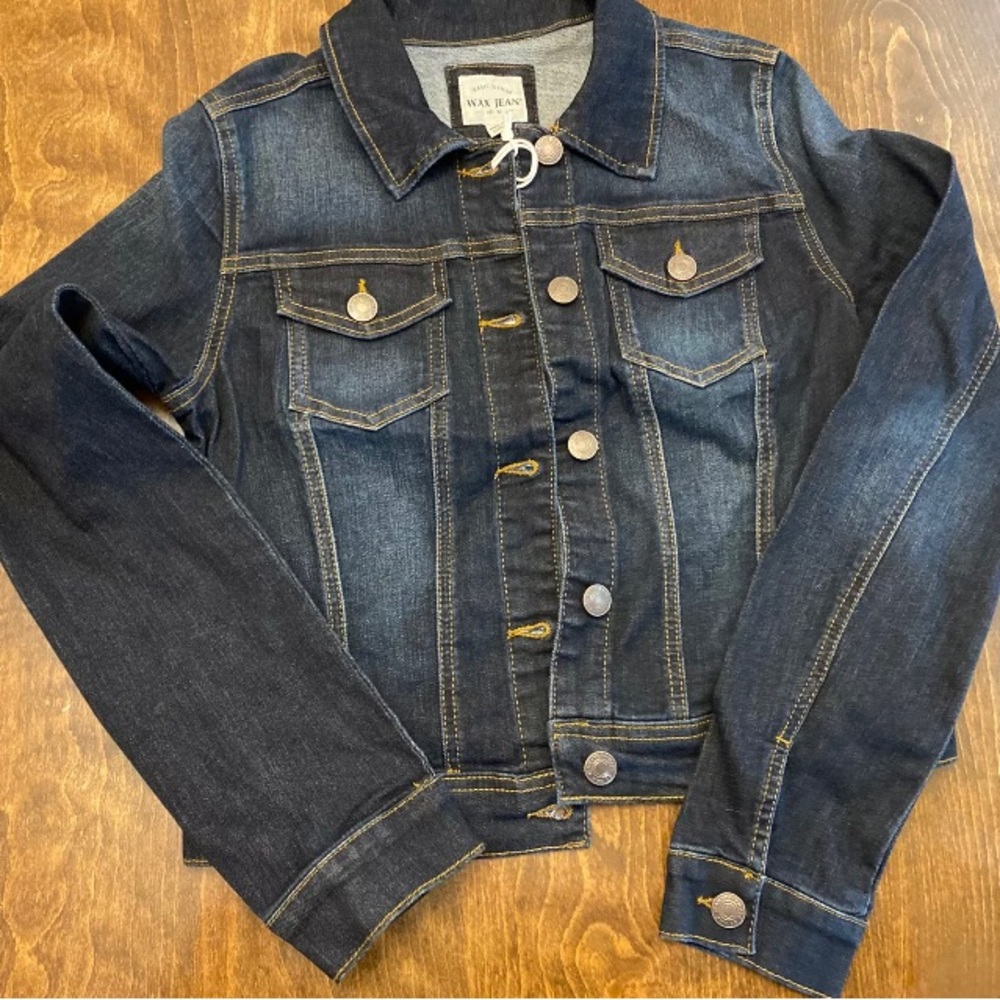 New Wax Jean Women’s Cropped Denim Jacket-S/M